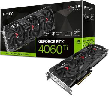 Видеокарта PNY GeForce RTX 4060 Ti 16GB XLR8 Gaming VERTO Overclock Triple Fan Edition VCG4060T16TFXPB1-O