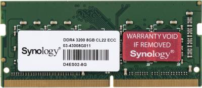 Оперативная память Synology So-Dimm DDR4 8GB 3200MHz CL22 ECC Unbuffered D4ES02-8G