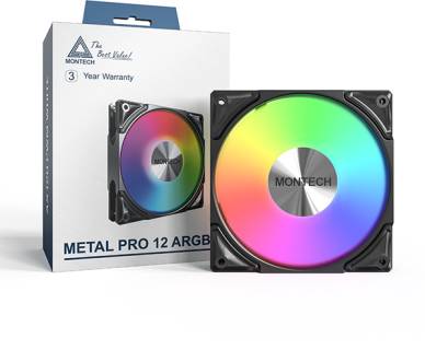 Вентилятор Montech METAL PRO 12 ARGB PWM Single Black