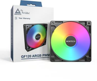 Вентилятор Montech GF120 ARGB PWM 3 in 1 Pack Black