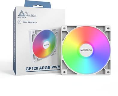Вентилятор Montech GF120 ARGB PWM Single Pack White