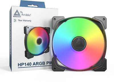 Вентилятор Montech HP140 ARGB PWM Single Pack Black