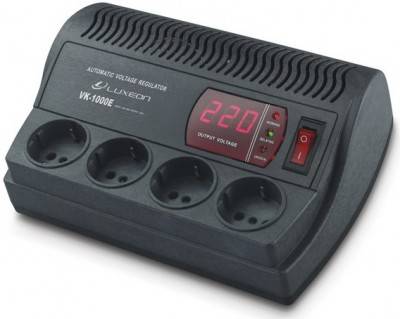 Стабилизатор Luxeon VK-1000E 800VA Black (560W)