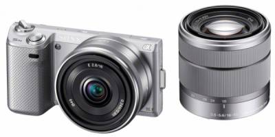 Фотоаппарат Sony NEX-5N + объектив 16mm + 18-55mm KIT Silver NEX5NDS.CEE2