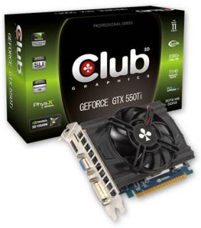 Видеокарта Club-3D GeForce GTX550TI 3 GB CGNX-XT55072Z
