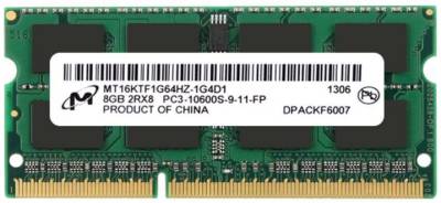 Оперативная память Micron So-Dimm DDR3 8GB 1333MHz CL9 MT16KTF1G64HZ-1G4D1
