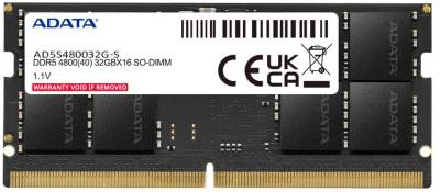 Оперативная память A-Data So-Dimm DDR5 32GB 4800MHz CL40 AD5S480032G-S