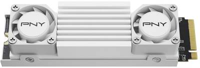 Внутренний HDD/SSD PNY CS3150 White Dual-Fan Heatsink 2TB M.2 2280 NVMe PCIe Gen5 x4 3D NAND TLC M280CS3150HSW-2TB-RB
