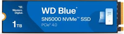 Внутренний HDD/SSD Western Digital WD Blue SN5000 1TB M.2 2280 NVMe PCIe Gen4 x4 TLC WDS100T4B0E