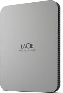 Внешний HDD LaCie Mobile Drive 1TB Moon Silver USB-C STLP1000400