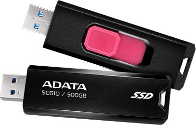 Внешний HDD A-Data SC610 External SSD 500GB Black USB 3.2 SC610-500G-CBK/RD