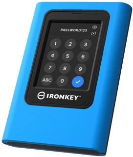 Внешний HDD Kingston IronKey Vault Privacy 80 SSD 1.92TB Blue USB 3.2 Type-C IKVP80ES/1920G