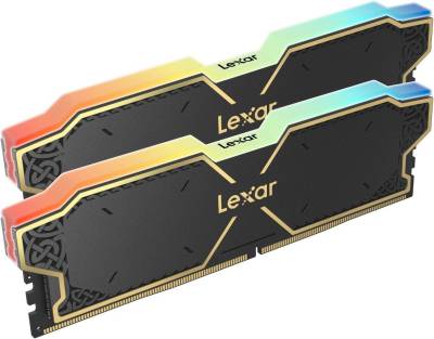 Оперативная память Lexar Thor RGB Black DDR5 32GB (2x16GB) 6000MHz CL38 Kit LD5U16G60C38BG-RGD