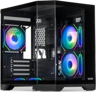 Корпус QUBE Crystal ARGB Black