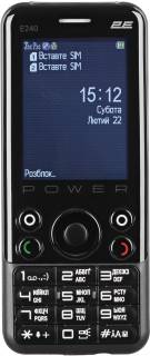 Смартфон 2E E240 POWER DualSim Black 680576170088