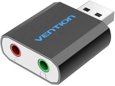 Vention USB External Sound Card Black Metal Type VAB-S 17-B