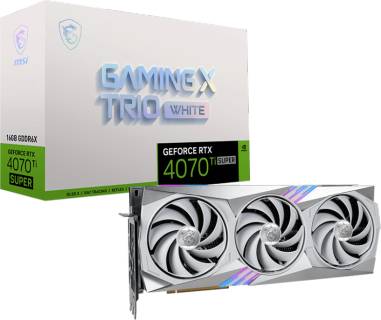 Видеокарта MSI GeForce RTX 4070 Ti SUPER 16GB GAMING X TRIO WHITE RTX 4070 Ti SUPER 16G GAMING X TRIO WHITE