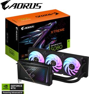 Видеокарта Gigabyte AORUS GeForce RTX 5080 XTREME WATERFORCE 16GB GV-N5080AORUSX W-16GD