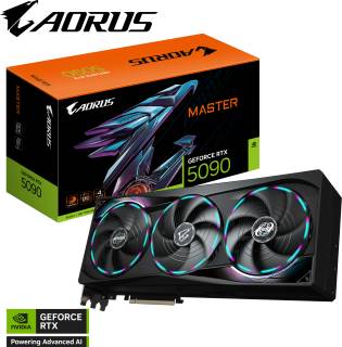 Видеокарта Gigabyte AORUS GeForce RTX 5090 MASTER 32GB GV-N5090AORUS M-32GD