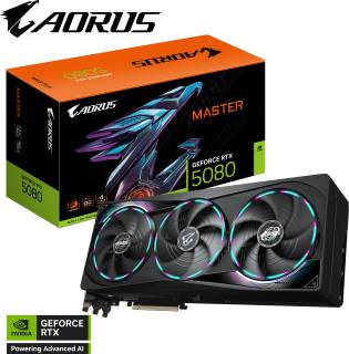 Видеокарта Gigabyte AORUS GeForce RTX 5080 MASTER 16GB GV-N5080AORUS M-16GD