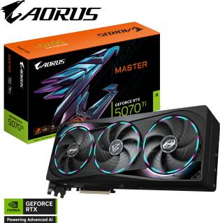 Видеокарта Gigabyte AORUS GeForce RTX 5070 Ti MASTER 16GB GV-N507TAORUS M-16GD