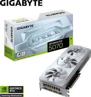 Видеокарта Gigabyte GeForce RTX 5070 EAGLE OC ICE SFF 12GB GV-N5070EAGLEOC ICE-12GD