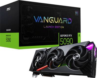 Видеокарта MSI GeForce RTX 5090 32GB VANGUARD SOC LAUNCH EDITION RTX 5090 32G VANGUARD SOC LAUNCH EDITION