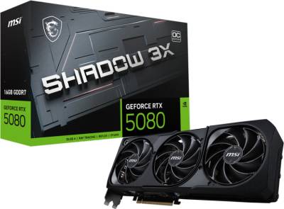 Видеокарта MSI GeForce RTX 5080 16GB SHADOW 3X OC RTX 5080 16G SHADOW 3X OC