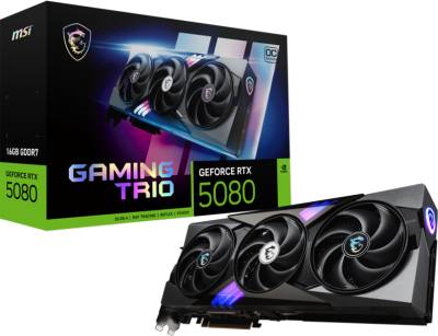 Видеокарта MSI GeForce RTX 5080 16GB GAMING TRIO OC RTX 5080 16G GAMING TRIO OC