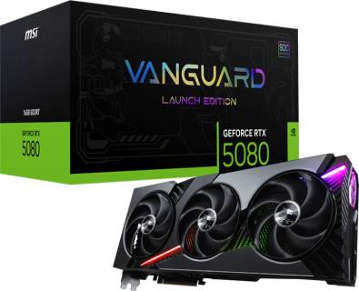 Видеокарта MSI GeForce RTX 5080 16GB VANGUARD SOC LAUNCH EDITION RTX 5080 16G VANGUARD SOC LAUNCH EDITION