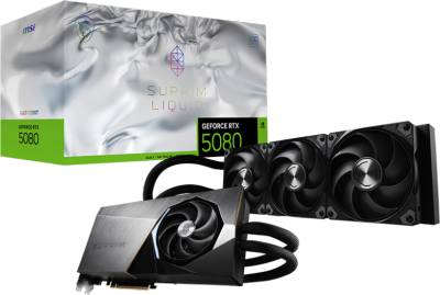 Видеокарта MSI GeForce RTX 5080 16GB SUPRIM LIQUID SOC RTX 5080 16G SUPRIM LIQUID SOC