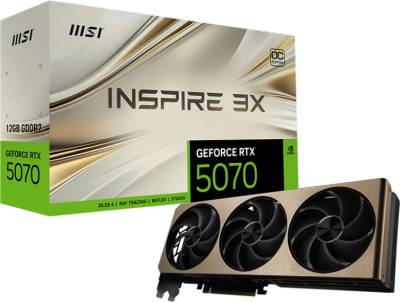 Видеокарта MSI GeForce RTX 5070 12GB INSPIRE 3X OC RTX 5070 12G INSPIRE 3X OC