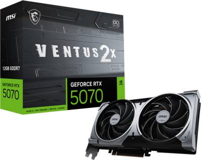 Видеокарта MSI GeForce RTX 5070 12GB VENTUS 2X OC RTX 5070 12G VENTUS 2X OC