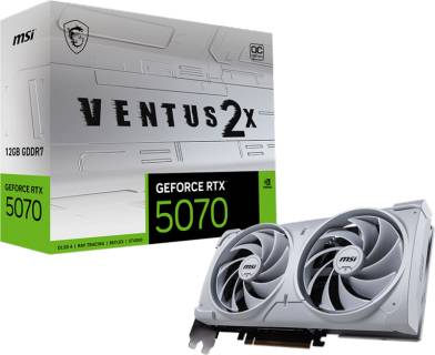 Видеокарта MSI GeForce RTX 5070 12GB VENTUS 2X OC WHITE RTX 5070 12G VENTUS 2X OC WHITE