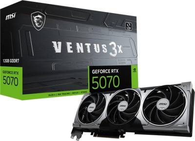 Видеокарта MSI GeForce RTX 5070 12GB VENTUS 3X RTX 5070 12G VENTUS 3X