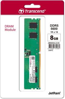 Оперативная память Transcend JetRam DDR5 8GB 5600MHz CL46 JM5600ALG-8G