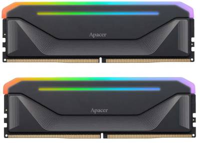 Оперативная память Apacer NOX RGB Black DDR5 32GB (2x16GB) 5200MHz CL40 Kit AH5U32G52C522NBAA-2