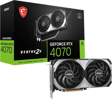 Видеокарта MSI GeForce RTX 4070 VENTUS 2X E1 12GB