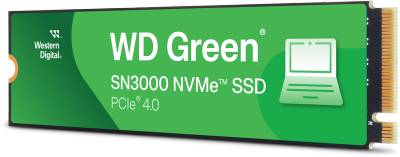 Внутренний HDD/SSD Western Digital WD Green SN3000 1TB M.2 2280 NVMe PCIe Gen4 x4 QLC 3D NAND WDS100T4G0E