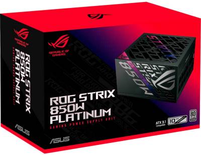 Блок питания ASUS ROG Strix 850W Platinum (90YE00W2-B0NA00) Black