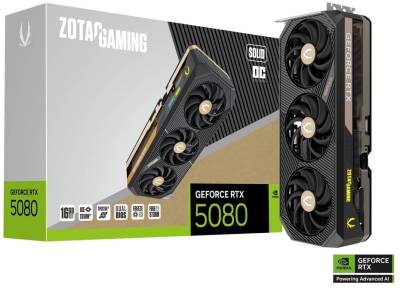 Видеокарта ZOTAC GAMING GeForce RTX 5080 SOLID OC 16GB ZT-B50800J-10P