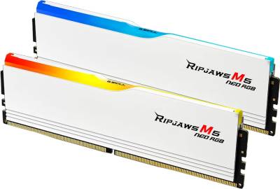 Оперативная память G.Skill Ripjaws M5 Neo RGB Matte White DDR5 64GB (2x32GB) 6000Mhz CL30 Kit F5-6000J3040G32GX2-RM5NRW