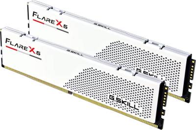 Оперативная память G.Skill Flare X5 Matte White DDR5 32GB (2x16GB) 6000MHz CL28 Kit F5-6000J2836G16GX2-FX5W