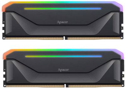 Оперативная память Apacer NOX RGB Black DDR5 32GB (2x16GB) 5600MHz CL40 Kit AH5U32G56C522NBAA-2