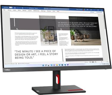 Монитор Lenovo ThinkVision S27i-30 Raven Black / Storm Grey 2023 63DFKAT4UA