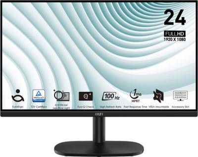 Монитор MSI Business Productivity Monitors PRO MP245V Black 9S6-3PC0CM-002