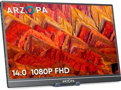 Монитор Arzopa A1 Gamut Slim Black