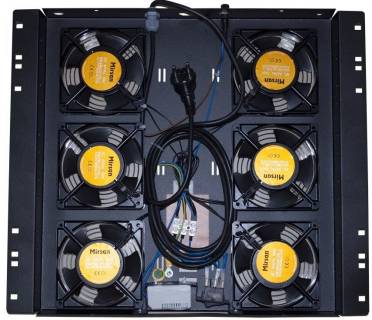 Вентилятор MIRSAN Блок вентиляторів RAL 9005 (MR.FAN6AT.01)