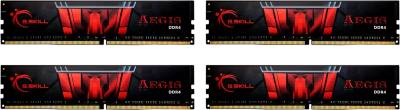 Оперативная память G.Skill Aegis DDR4 32GB (4x4GB) 3200MHz CL16 Kit F4-3200C16Q-32GIS