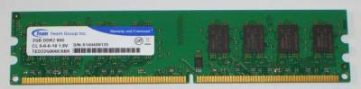 Оперативная память Team DDR2 2GB 800MHz CL6 TED22G800C6BK